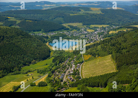 Luftbild anzeigen, Rothaar Hills, Heide am Winterberger, Winterberg, Sauerland, Nordrhein-Westfalen, Deutschland, Europa, Stockfoto