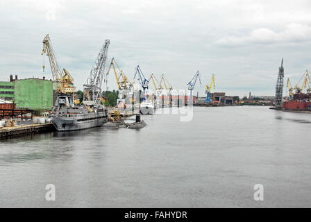 Hafen von St. Petersburg, Russland Stockfoto