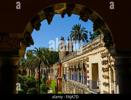 Der Alcázar von Sevilla Stockfoto