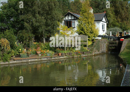 Black Jacks Lock, Grand Union Canal, Marsworth Stockfoto