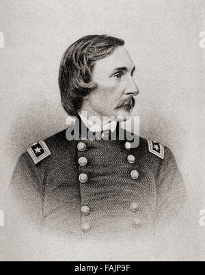 Gouverneur Kemble Warren, 1830-1882.  Bauingenieur und Anschluß-Armee-general während des amerikanischen Bürgerkriegs. Stockfoto