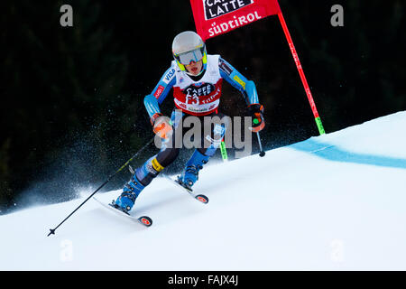 Alta Badia, Italien 20. Dezember 2015.  Davare (Ita) Vorläufer der Audi Fis Alpine Ski Welt Cup Riesenslalom der Herren auf der Stockfoto
