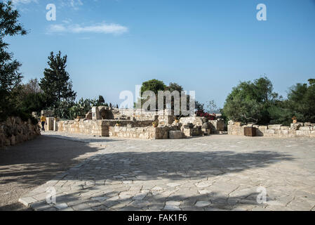 Außenseite der Franziskaner Kirche der Verklärung, Berg Tabor, Jezreel Senke, Galiläa, Israel (Architekt Antonio Barluz Stockfoto