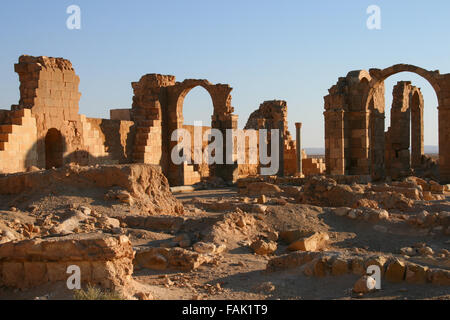 die Wüste Burg Qasr al Hayr al-Sharqi, Syrien Stockfoto