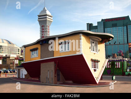 Die Upside Down House in Stadt Niagara Falls, Ontario, Kanada Stockfoto