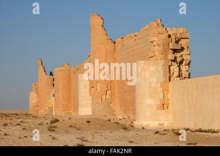 die Wüste Burg Qasr al Hayr al-Sharqi, Syrien Stockfoto