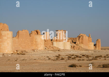 die Wüste Burg Qasr al Hayr al-Sharqi, Syrien Stockfoto