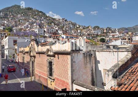 Casa Humboldt, Calle Juan Ruiz de Alarcon, Taxco de Alarcón, Sierra Madre Del Sur, Bundesstaat Guerrero, Mexiko Stockfoto