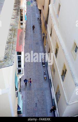 Calle Barrie in alte Stadt, Cádiz, Andalusien, Spanien Stockfoto