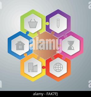 Vektor-Illustration-Infografik Stock Vektor