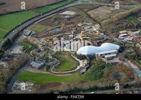 Luftaufnahme der Zoo von Chester, Cheshire, UK Stockfoto