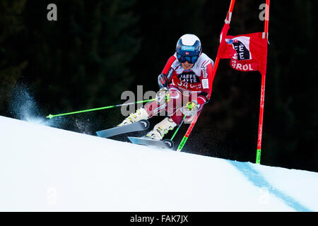 Alta Badia, Italien 20. Dezember 2015.  WINDINGSTAD Rasmus (noch) im Wettbewerb mit der Audi Fis Alpine Ski World Cup Stockfoto