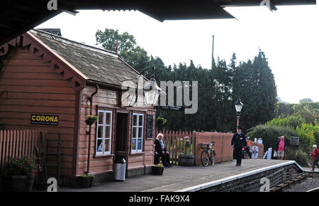 Wiliton-Station auf der West Somerset Dampfeisenbahn wiederhergestellt. Stockfoto