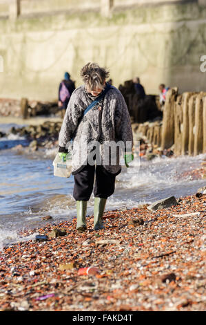 Menschen auf der Themse, London, England, Vereinigtes Königreich, Vereinigtes Königreich Stockfoto