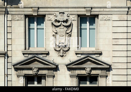 Barocke Fassade des Hôtel De La Caisse d ' Epargne (1904) auf Platz Estrangin Pastré Marseille oder Marseille Frankreich Stockfoto