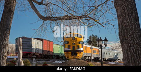 Golden, Colorado - Colorado Railroad Museum. Stockfoto