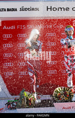 Alta Badia, Italien 20. Dezember 2015: Henrik KRISTOFFERSEN (Nor) 2. findet während der Audi Fis Alpine Ski World Cup Stockfoto
