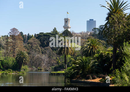 Melbourne Botanic Gardens. Stockfoto