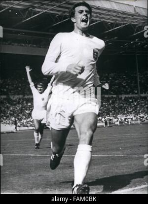 1962 - World Cup Fußball England V Argentinien im Wembley.: Foto zeigt Gordon Hurst läuft vor Freude nach England nur Tor, sie das Spiel gegen Argentinien im Wembley-Stadion gewann. © Keystone Bilder USA/ZUMAPRESS.com/Alamy Live-Nachrichten Stockfoto