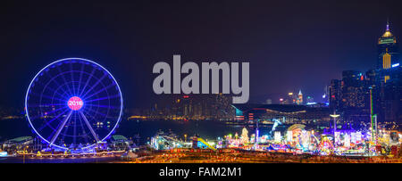 Kirmes und Karneval in Central Hongkong, China. Stockfoto