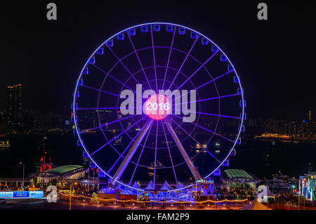 Kirmes und Karneval in Central Hongkong, China. Stockfoto