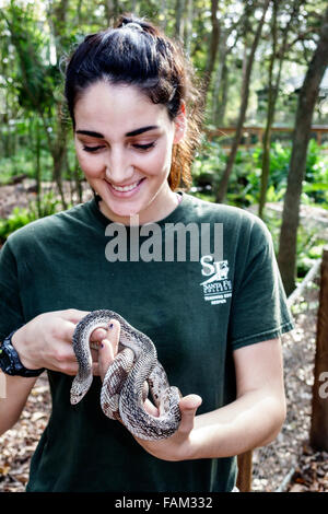 Gainesville Florida, Santa Fe College Teaching Zoo, Studenten Schüler Bildung Schüler, Teenager Teenager Teenager Jugendliche Jugendliche Jugendliche Jugendliche Jugendliche Jugendliche Jugendliche, Mädchen Stockfoto