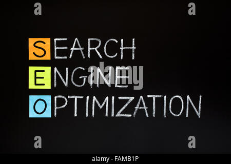 Search Engine Optimization Akronym Stockfoto