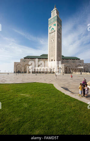 Hassan II Moschee in Casablanca, Marokko Stockfoto