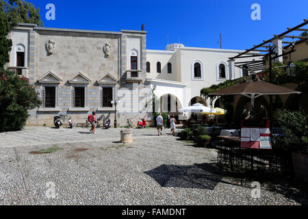 Hippokrates Square, Kos-Stadt, Insel Kos, Dodekanes-Gruppe von Inseln, Süd Ägäis, Griechenland. Stockfoto