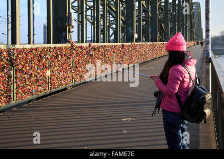 Hohenzollernbrücke Stockfoto