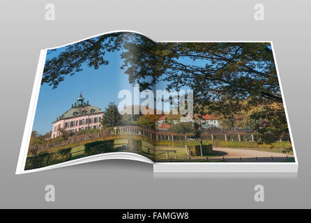 Fasan-Schlösschen befindet sich in der Gemeinde Moritzburg nahe Dresden, Sachsen, Deutschland, Europa Stockfoto