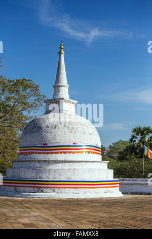 Ruwanweliseya, Maha Thupa, oder große Stupa, UNESCO-Weltkulturerbe, Anuradhapura, Sri Lanka, Asien-UNESCO Weltkulturerbe Stockfoto