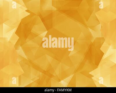 Gelbe geometrischen abstrakten Hintergrund Illustration. Gelbe Abstraktion Stockfoto