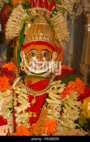 Gouri oder Gauri (Hindu-Gottheit Göttin Durga), Pune, Maharashtra, Indien. Stockfoto