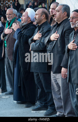 Ashura Prozessionen. Bidjar. Iran. Stockfoto