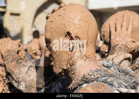 Ashura Prozessionen. Bidjar. Iran. Stockfoto