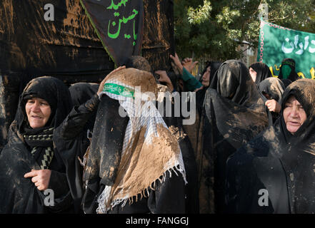 Ashura Prozessionen. Bidjar. Iran. Stockfoto