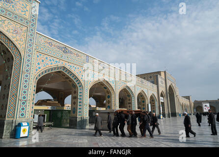 Rund um den Schrein Komplex. Haram-e Razavi. Mashhad. Iran. Stockfoto