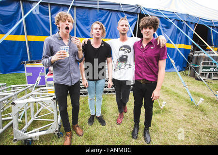 30. August 2015 - Circa Wellen hinter den Kulissen beim Leeds Festival 2015 © Myles Wright/ZUMA Draht/Alamy Live News Stockfoto