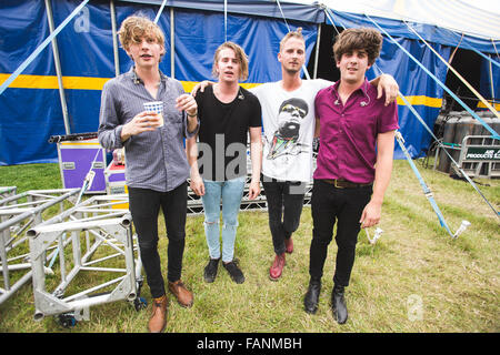 30. August 2015 - Circa Wellen hinter den Kulissen beim Leeds Festival 2015 © Myles Wright/ZUMA Draht/Alamy Live News Stockfoto