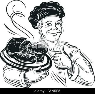 Brot. Vektor-illustration Stock Vektor