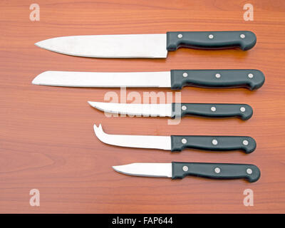 Generische, Edelstahl Küchenmesser. Stockfoto