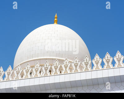 Sheikh-Zayed-Moschee, Abu Dhabi, Vereinigte Arabische Emirate Stockfoto