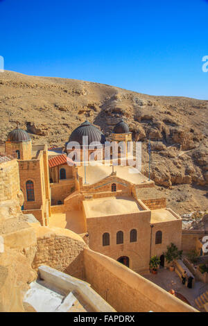 Kuppeln im Mar Saba griechische orthodoxe Kloster Stockfoto