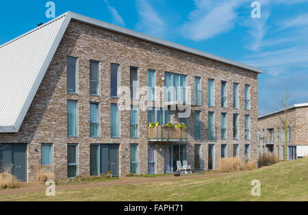 Fassade eines modernen Wohnhauses der Wohnung in den Niederlanden Stockfoto