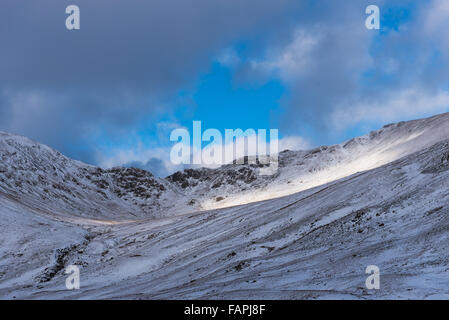 Nan Bield Pass von Kentmere Reservoir Stockfoto