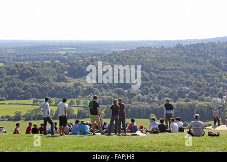 Blick aus Box Hill Surrey England UK Stockfoto