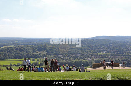 Blick aus Box Hill Surrey England UK Stockfoto