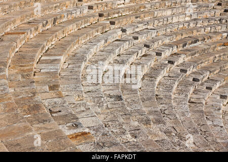 Antiken griechisch-römischen Theater in Kourion, Zypern Stockfoto