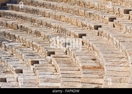 Antiken griechisch-römischen Theater in Kourion, Zypern Stockfoto